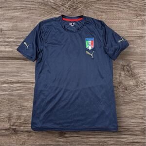 Puma Italy 2008-10 Training Soccer Jersey Blue M Men’s